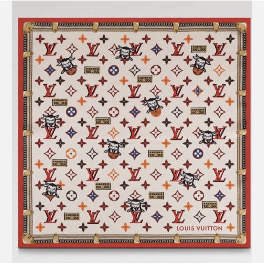 RARE RODEO WESTERN Louis Vuitton Multicolor Monogram Square
